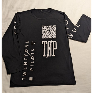 Twenty One‎ Pilots Blurryface Shirt Size Medium Black And White